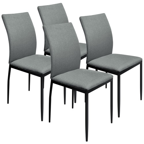 Esszimmerstuhl 4er set - 4er, leinen