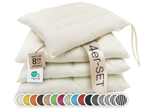 4er oder 8er set stuhlkissen - 4er,