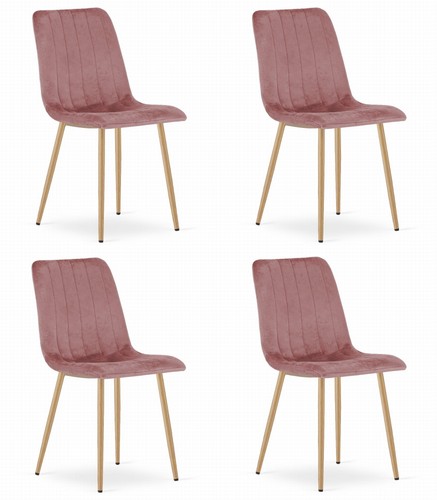 4er set stuhl lava - stuhl, rosa