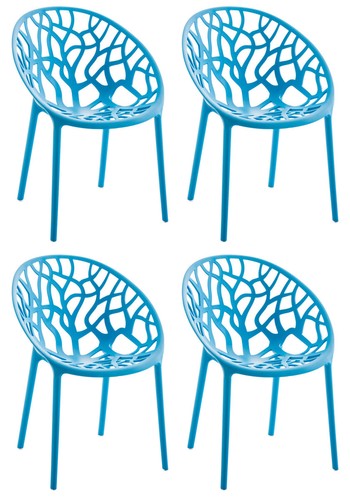 4er set stuhl hope - hope, blau