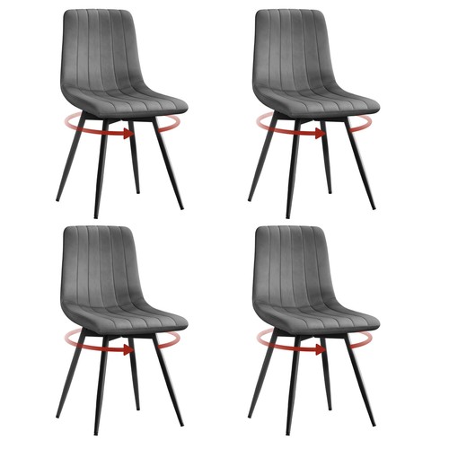 Esszimmerstuhl drehbar 4er set - esszimmerstuhl,