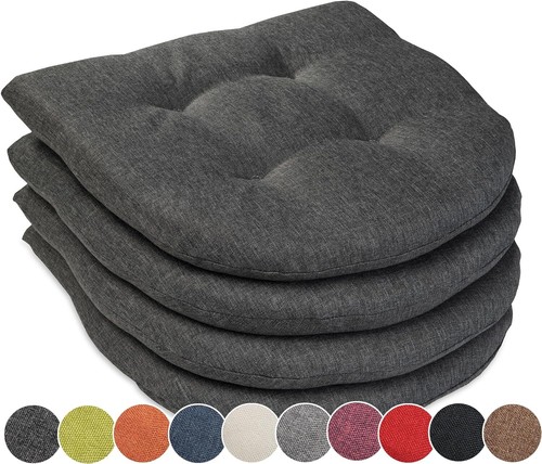 4er set stuhlkissen 40x40x5cm - stuhlkissen,