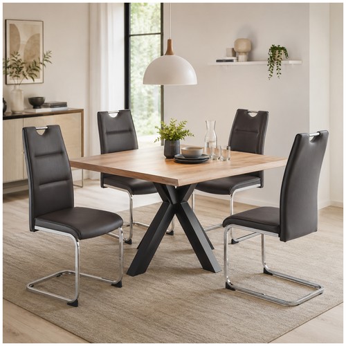 Schwingstuhl 4er set - schwingstuhl, pu